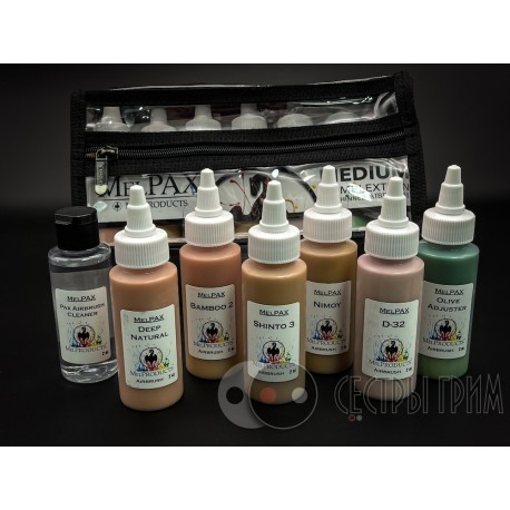 Набор акриловых PAX-красок для аэрографа Medium Complexion Kit MEL Products 60 мл